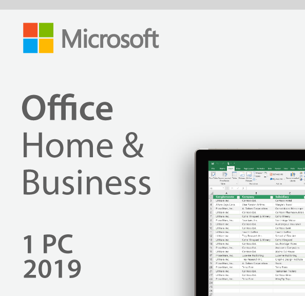 Microsoft Office Home and Business 2019 License
