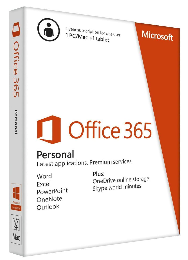 Product of the Month, August 2016 - Microsoft Office 365 Personal - On 1 PC or Mac, tablet, and 1 mobile device