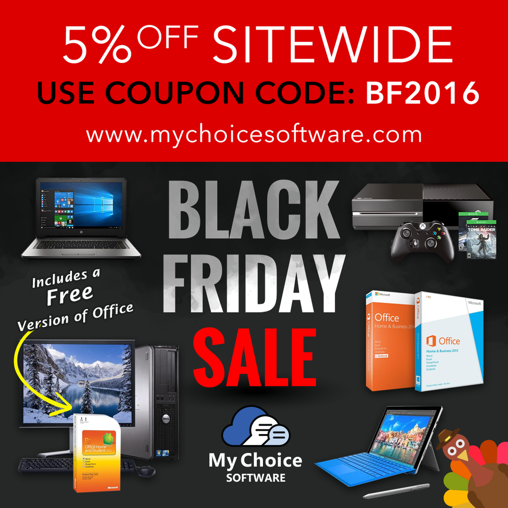 My Choice Software Black Friday Sale - 5% Off Everything