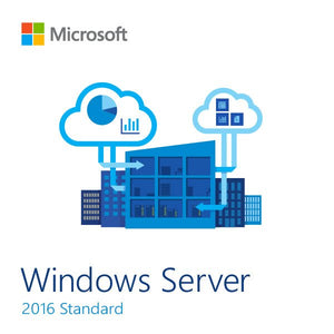 Microsoft Windows Server 2016 Standard 16 Core + 5 CALs Instant License Deal