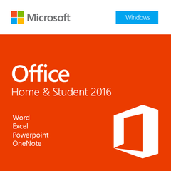 Microsoft Office Home and Student 2016 Product Key Card Box