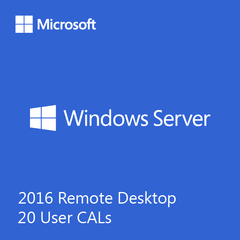 Microsoft Windows Remote Desktop Services 2016 - 20 user CALs - License