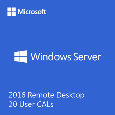Microsoft Windows Remote Desktop Services 2016 - 20 user CALs - License | MyChoiceSoftware.com.