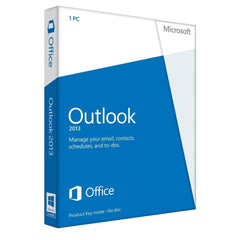 Microsoft Outlook 2013 Retail Box Product Key Card PKC