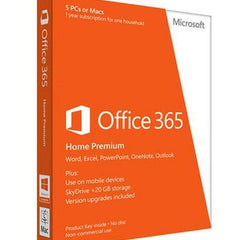 Microsoft Office 365 Home Premium, Product Key Card