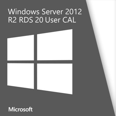 Microsoft Windows Server 2012 20 Remote Desktop User CALs | MyChoiceSoftware.com.