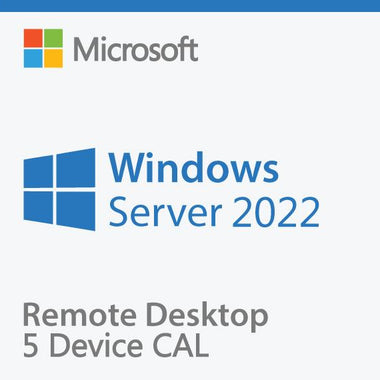 Microsoft Windows Server 2022 Remote Desktop 5 Device CALs | MyChoiceSoftware.com.